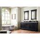 James Martin Vanities Brookfield 72" Double Bathroom Vanity in Antique Black with 3 cm Arctic Fall Solid Surface Top and Rectangle Sinks, , large