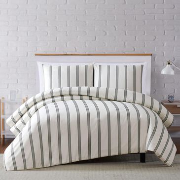 Pem America Truly Soft Millennial 3-Piece Full/Queen Duvet Set in Ivory and Black, , large