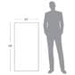 Soho Studio Leno Ribbon Ice Light Gray 24" x 48" Matte Porcelain Tile, , large