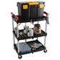 Timberlake Pack-N-Roll Folding Collapsible Service Cart in Black, , large