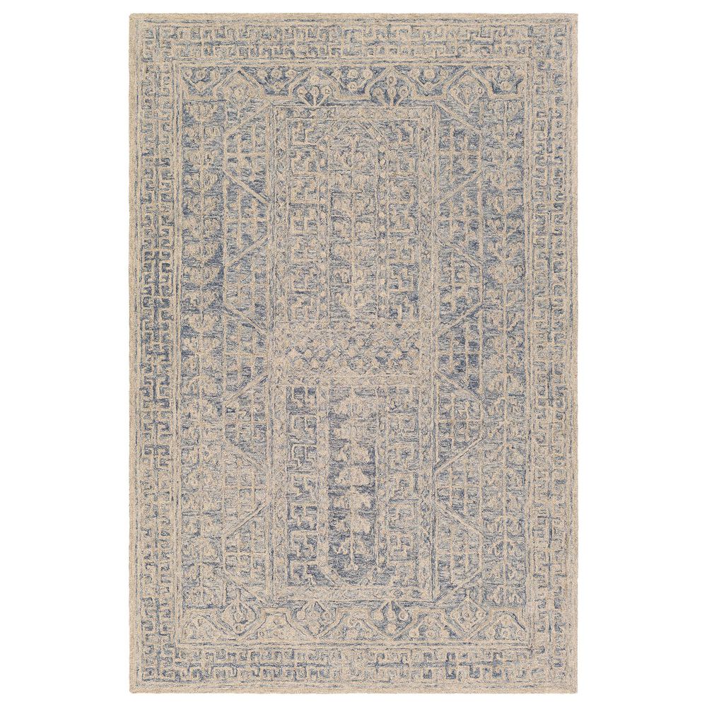 Surya Granada GND-2318 5" x 7"6" Dark Blue, Denim and Khaki Area Rug, , large
