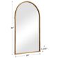 Salt & Light Wall Mirror in Light Antique Gold Leaf, , large