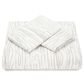 Chanasaya Home 3-Piece King Duvet Cover Set in Taupe and White, , large