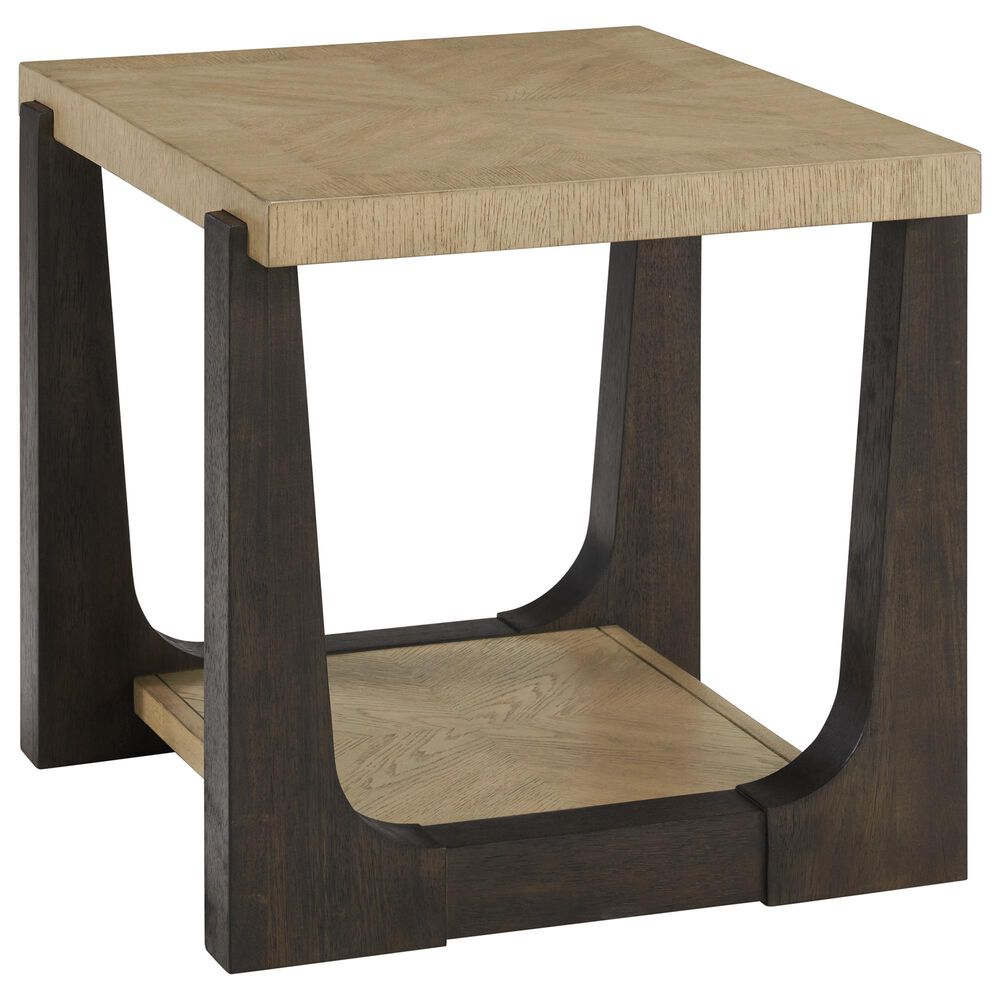 Golden Wave Furniture Sutton Place End Table in Caramel and Cocoa, , large