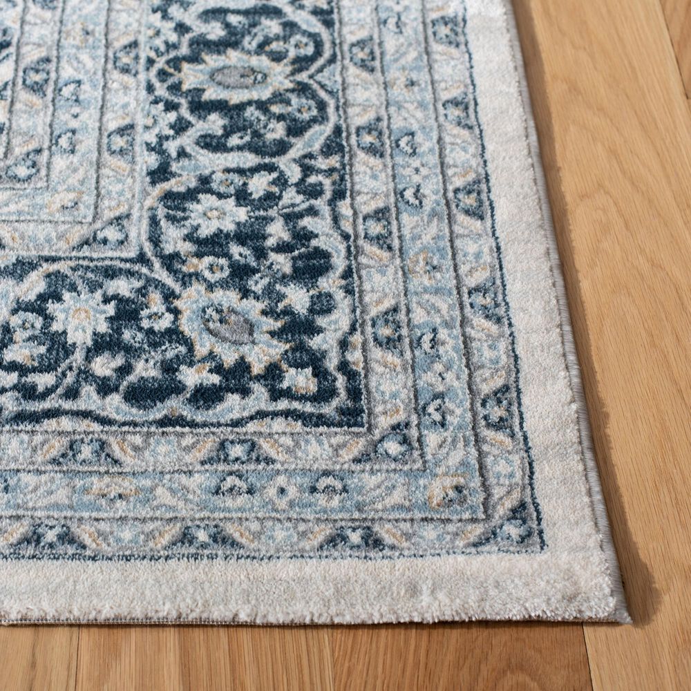 Safavieh Isabella 2&#39;2&quot; x 7&#39; Cream and Dark Blue Runner, , large