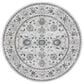 Safavieh Isabella 6"7" Round Light Gray and Cream Area Rug, , large