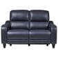 Ashley Mercomatic Power Reclining Loveseat with Adjustable Headrest in Ocean, , large