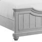 Golden Wave Furniture New Haven King Panel Bed in Oyster Shell, , large