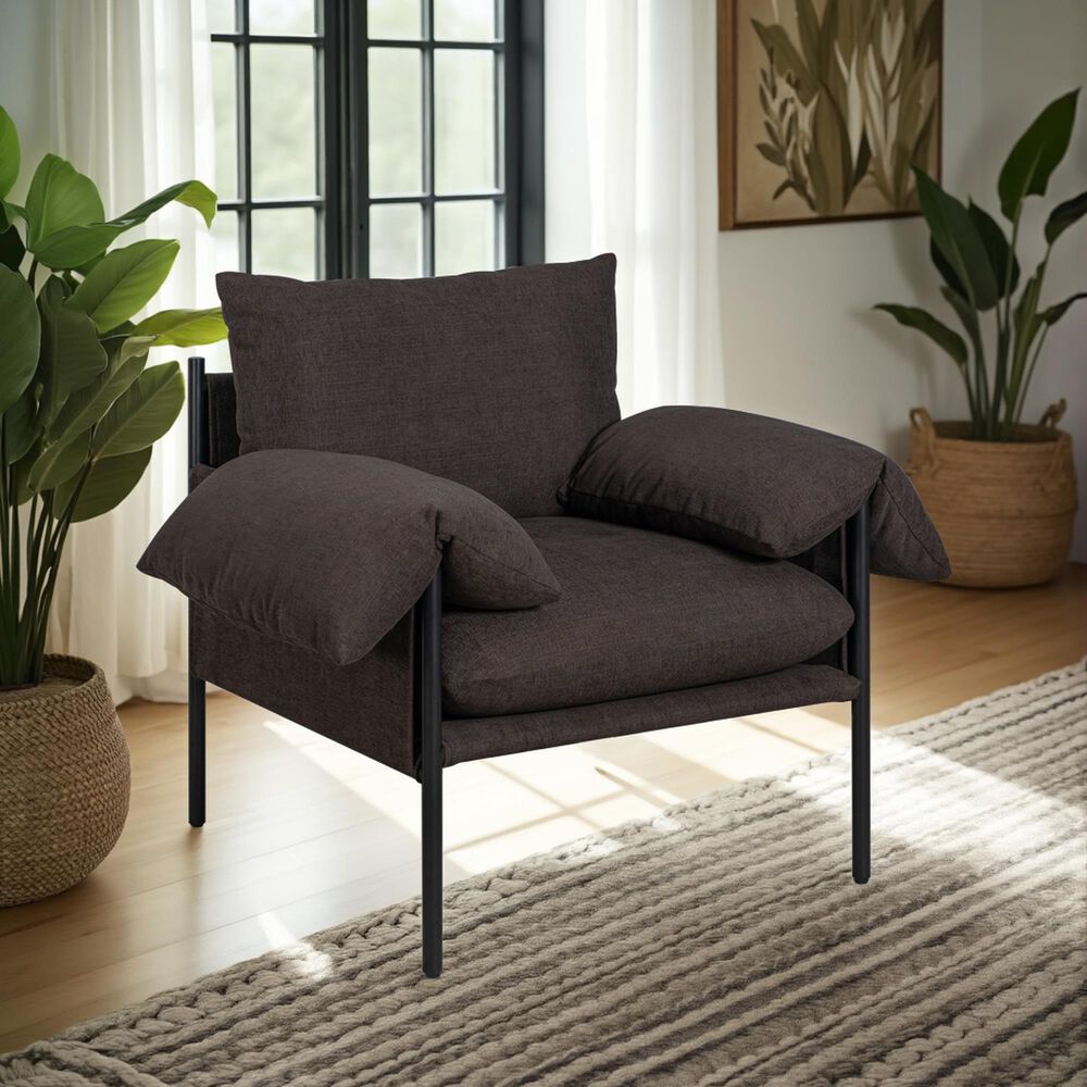 Blue River Bloom Accent Chair in Rich Brown, , large