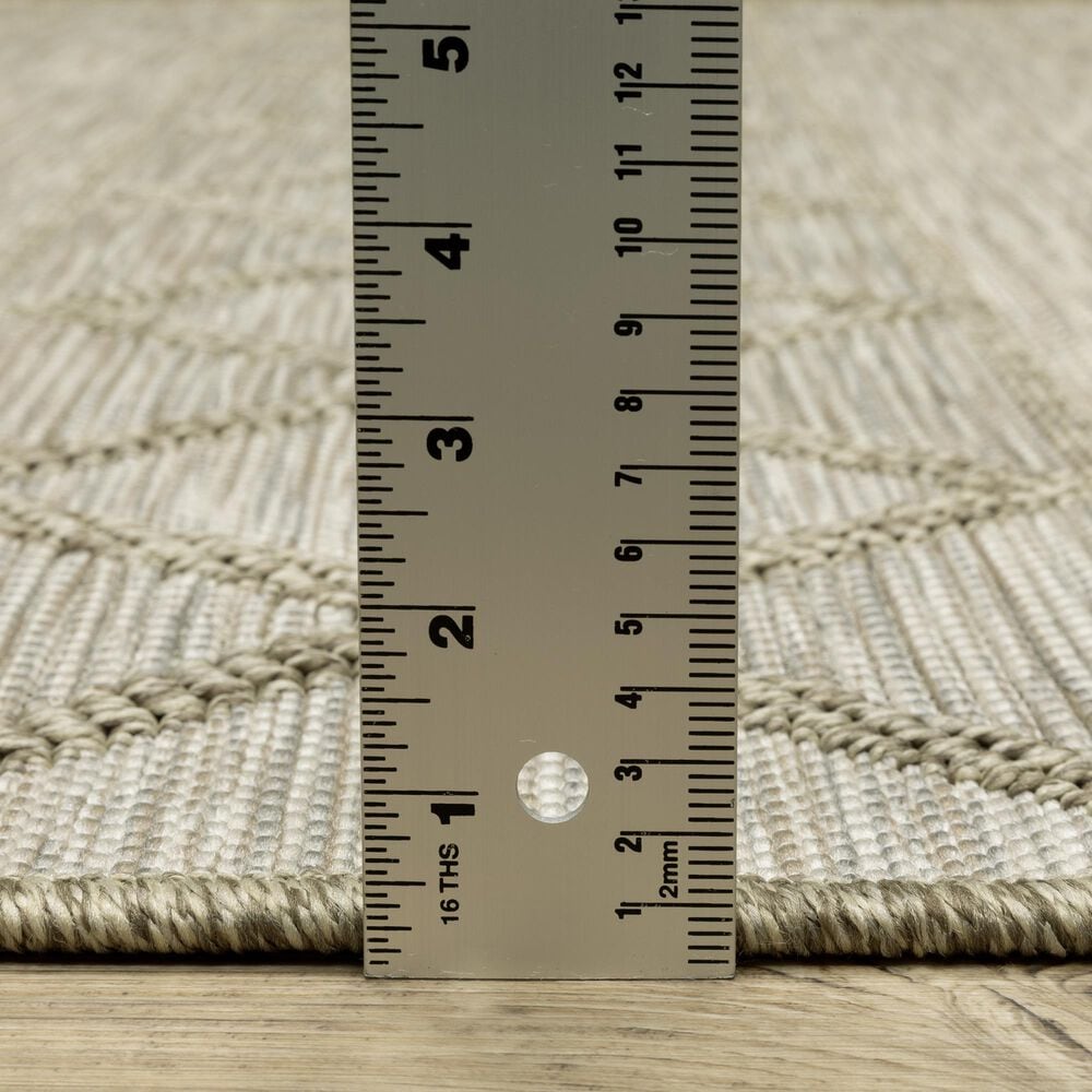 Oriental Weavers Tortuga TR11A 9&#39;10&quot; x 12&#39;10&quot; Beige Area Rug, , large