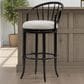 Armen Living Luther Bar Height Stool in Dark Brown, , large