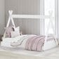 Ashley Hallityn Full Tent Floor Bed in Matte White, , large