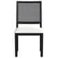 Mayberry Hill Bahama Breeze Dining Side Chair with White Cushion in Black, , large