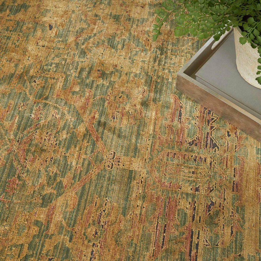 Nourison Luxurious 5&#39;3&quot; x 7&#39;3&quot; Olive Area Rug, , large