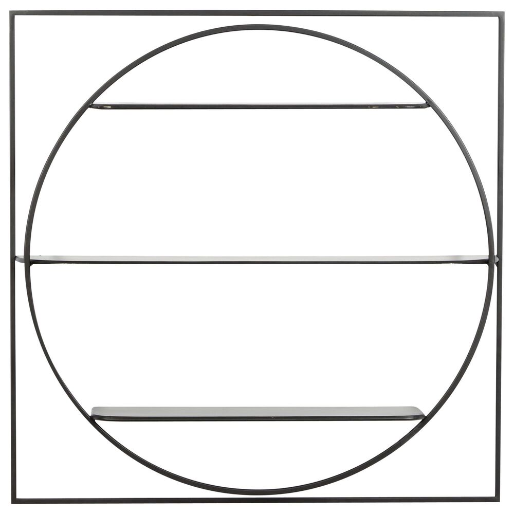 Maple and Jade 32&quot; x 32&quot; Wall Shelf in Black, , large