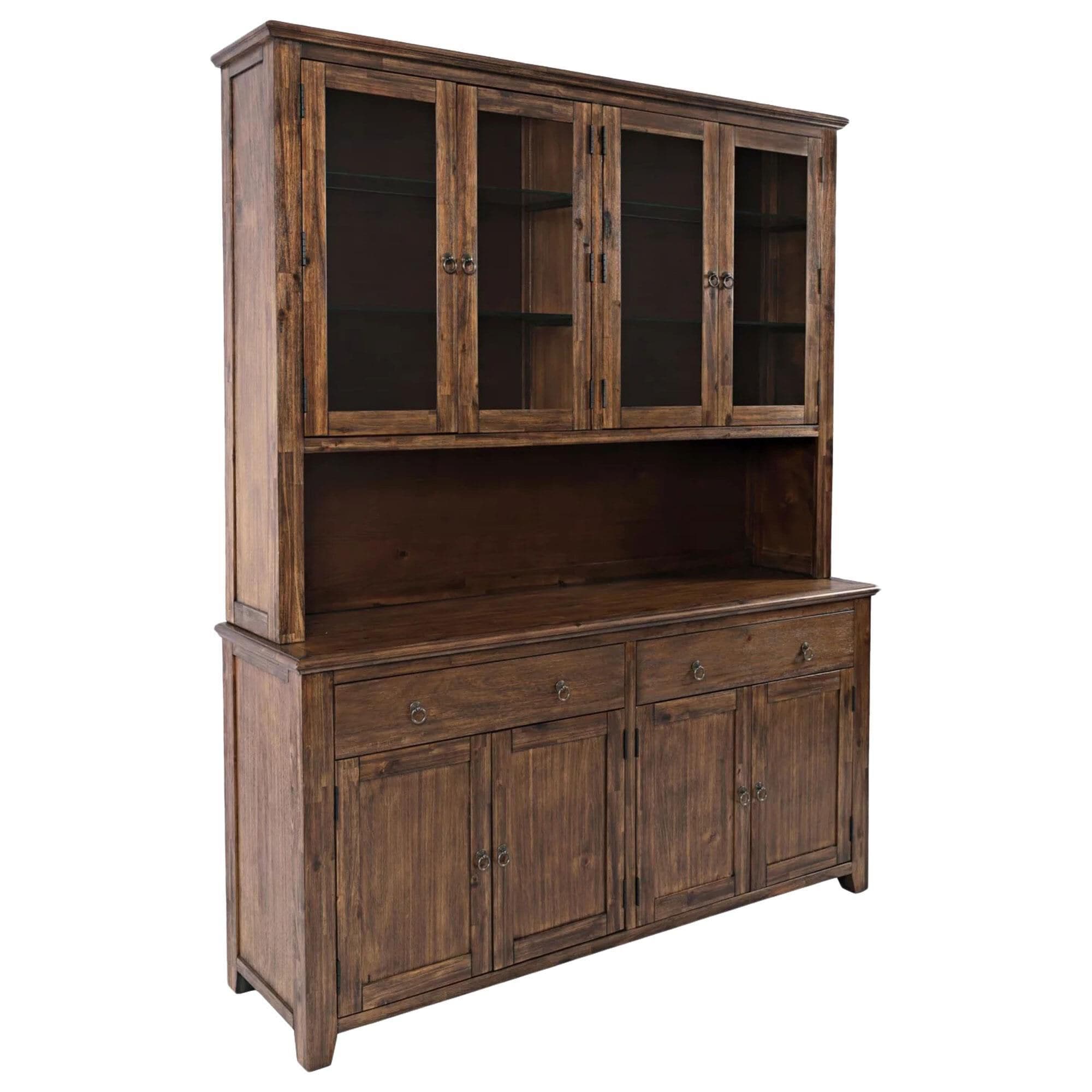 Dark sales wood hutch