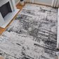 Feizy Prasad 8" x 11" Ivory and Charcoal Area Rug, , large