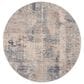 Nourison Rustic Textures 7"10" Round Grey and Beige Area Rug, , large