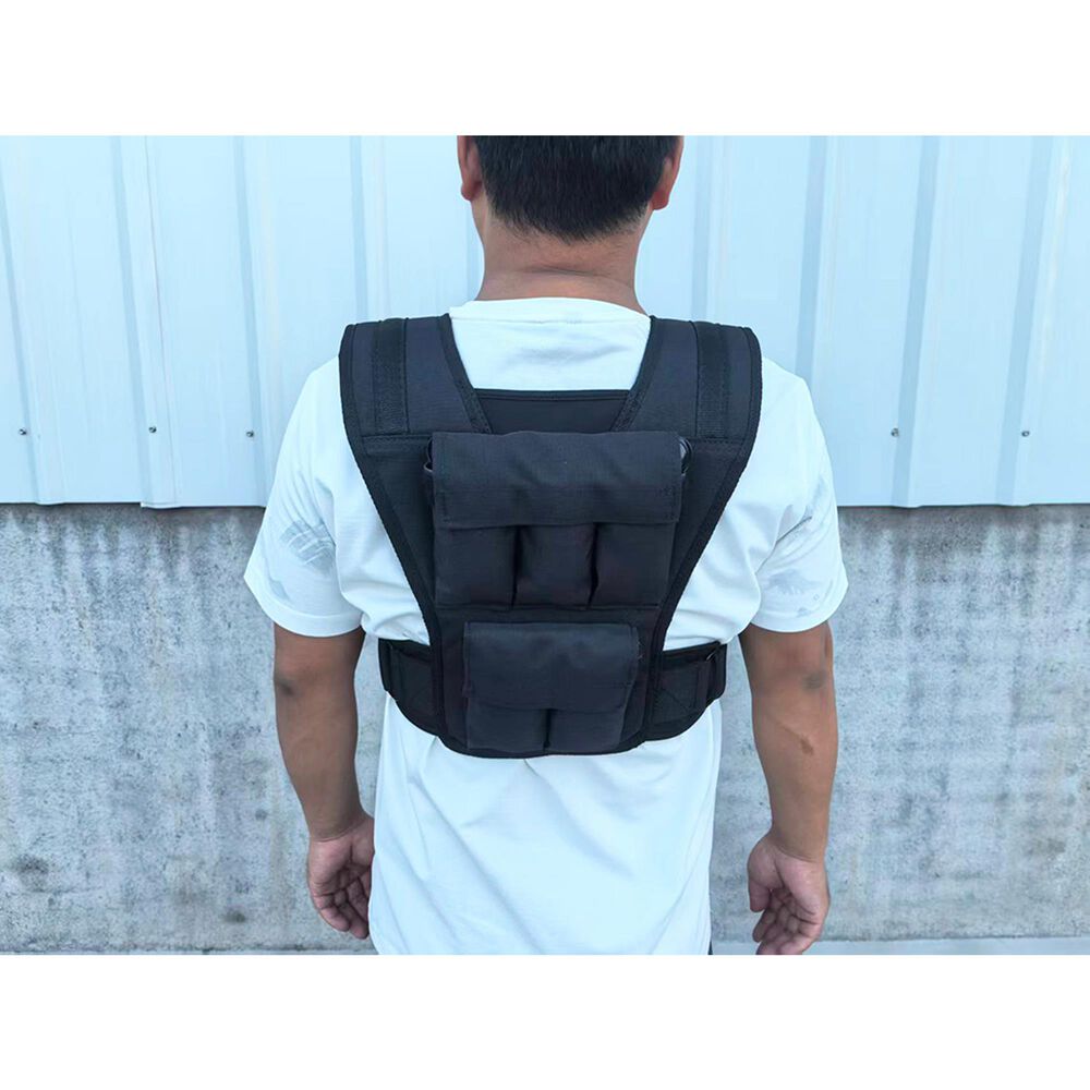 Apollo Athletics, Inc. Adjustable 20 Lbs Weighted Workout Vest in Black, , large