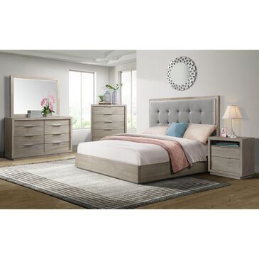 Mayberry Hill Arcadia 5-Piece King Bedroom Set in Grey, , large