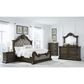 Millenium Queen Upholstered Bed in Dark Brown, , large