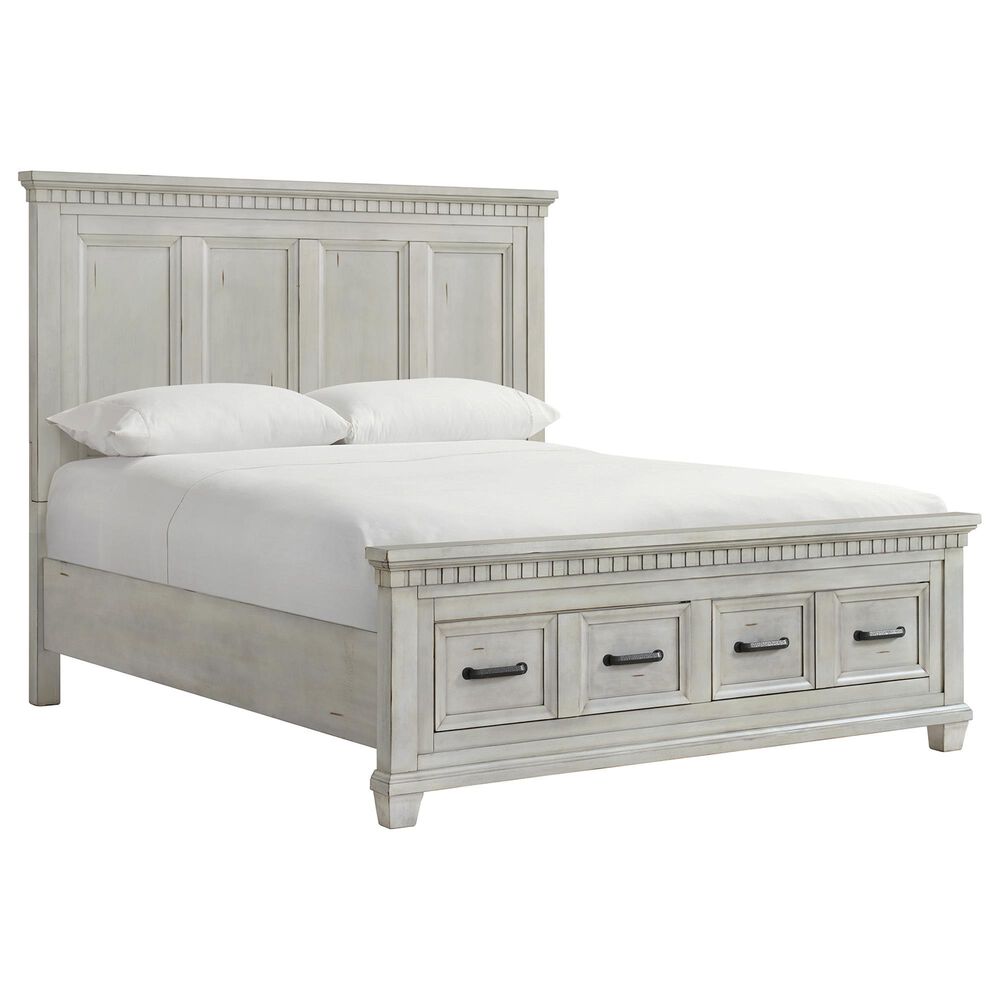 Mayberry Hill Mccoy King Storage Bed in White, , large