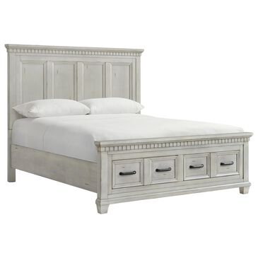 Mayberry Hill Mccoy King Storage Bed in White, , large