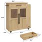 GARVEE Kitchen Island Cart with Storage in Natural, , large