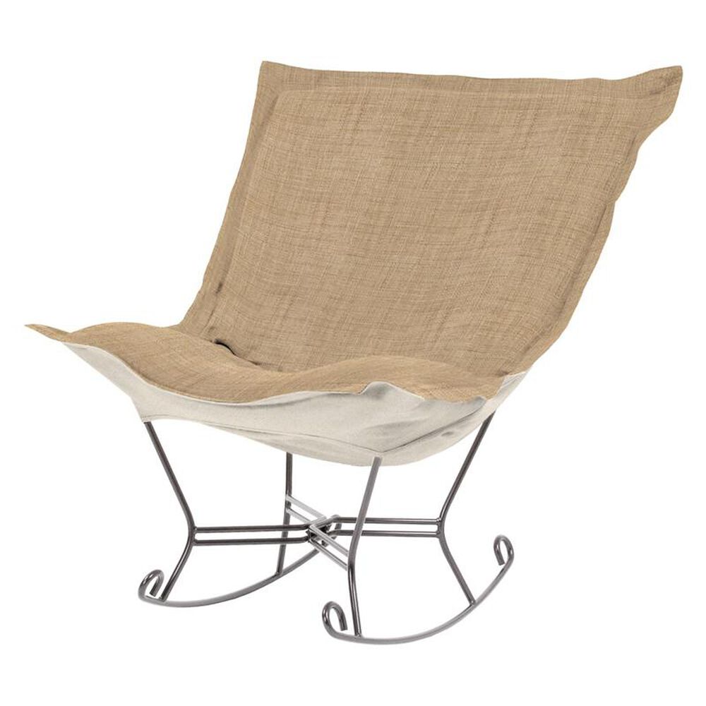 Howard Elliott Scroll Puff Rocker in Coco Stone, , large