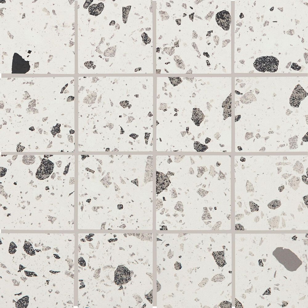 Dal-Tile Poke Cloud Flecks 3" x 3" Straight Joint on 12" x 12" Porcelain Mosaic Sheet, , large