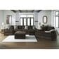 Ashley Midnight-Madness Oversized Accent Ottoman in Chocolate, , large
