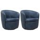 Parker House Barolo Swivel Chair in Vintage Navy (Set of 2), , large
