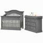 Oxford Baby Glenbrook 3- Piece Nursery Set with 4- In- 1 Crib, Dresser and Changer Top in Graphite Gray, , large