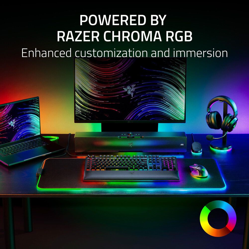 Razer Base Station V2 Chroma Gaming Headset Stand in Quartz Pink, , large