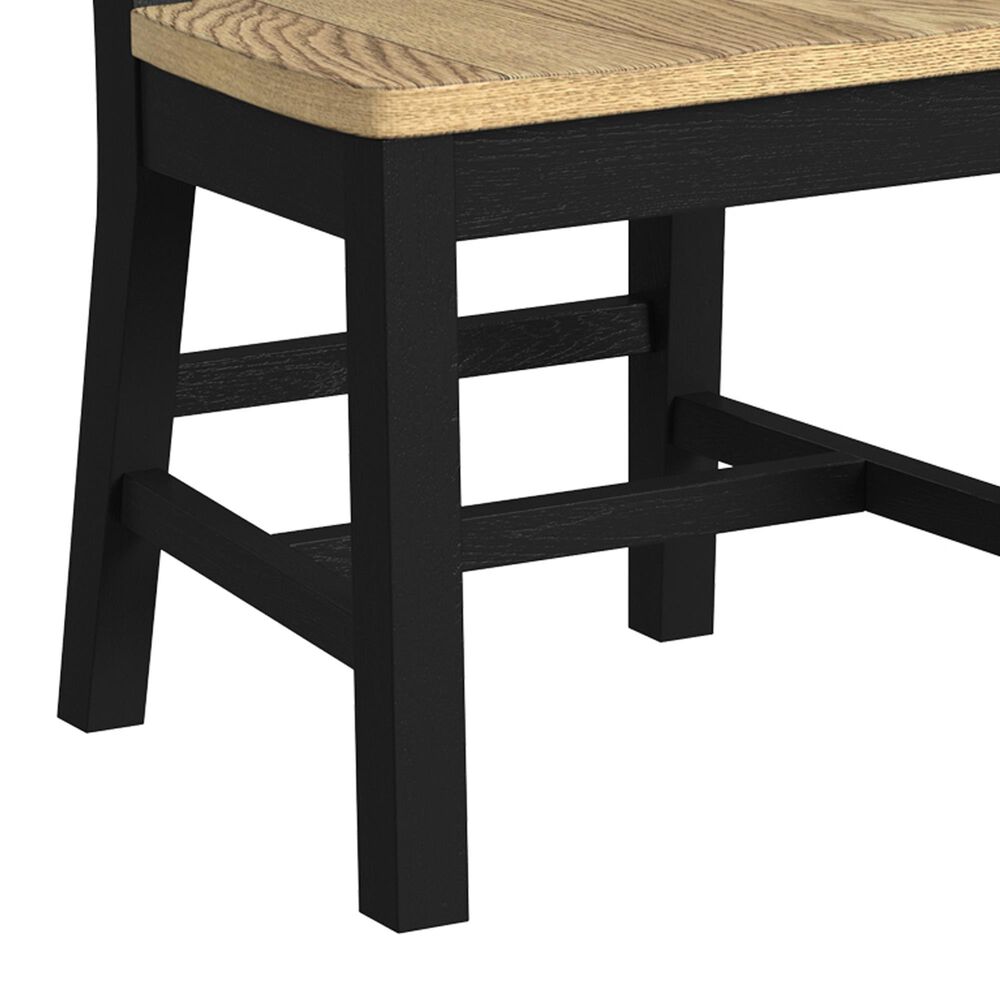 Hawthorne Furniture Hendricks Side Chair with Cushon Seat in Rustic Wheat and Raven, , large