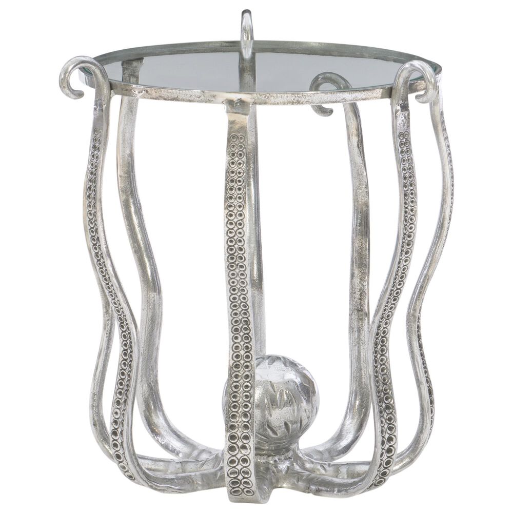 Linon Home Decor Octiana Octopus End Table in Silver, , large