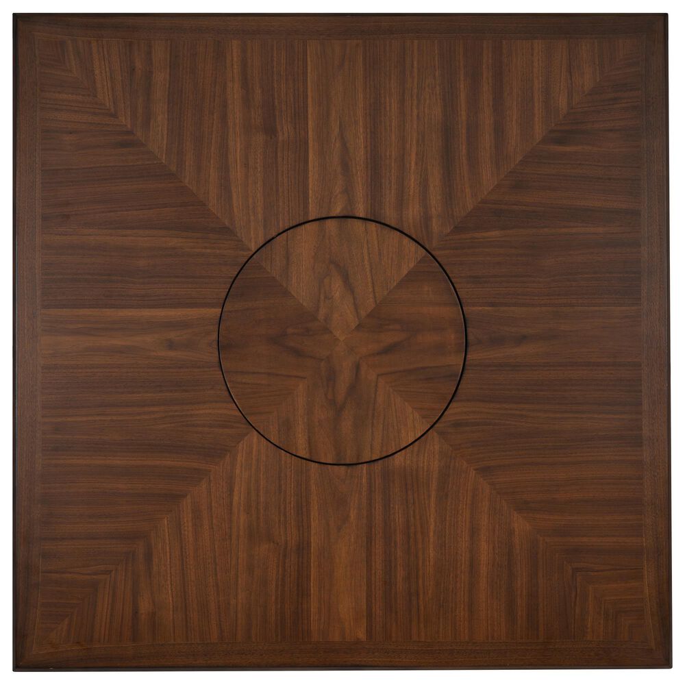 Linon Home Decor Spiva Counter Height Table with Lazy Susan in Brown - Table Only, , large