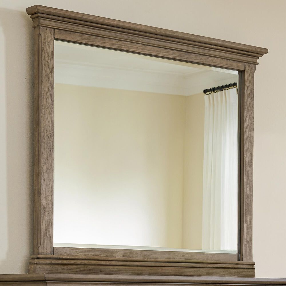 Riva Ridge Oxford Landscape Mirror in Tan, , large