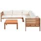 Hearth and Haven 4-Piece Outdoor Sectional Set in Beige, , large