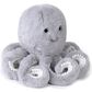 Lambs and Ivy Ocean Blue Plush Gray Octopus Stuffed Animal in Gray, , large