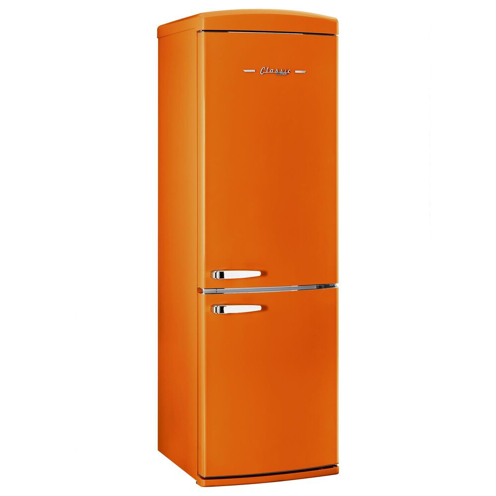 Unique Appliances Classic Retro 12 Cu. Ft. Bottom Freezer Regfrigerator In Creamsicle Orange, , large