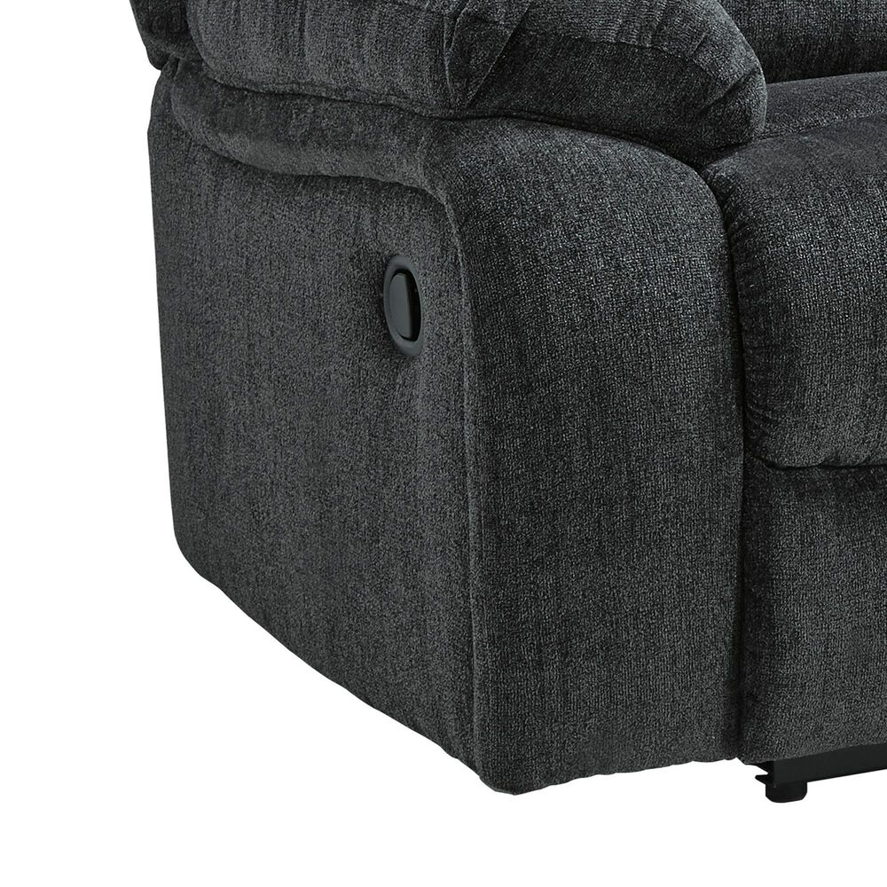 Ashley Draycoll Manual Reclining Sofa in Slate, , large