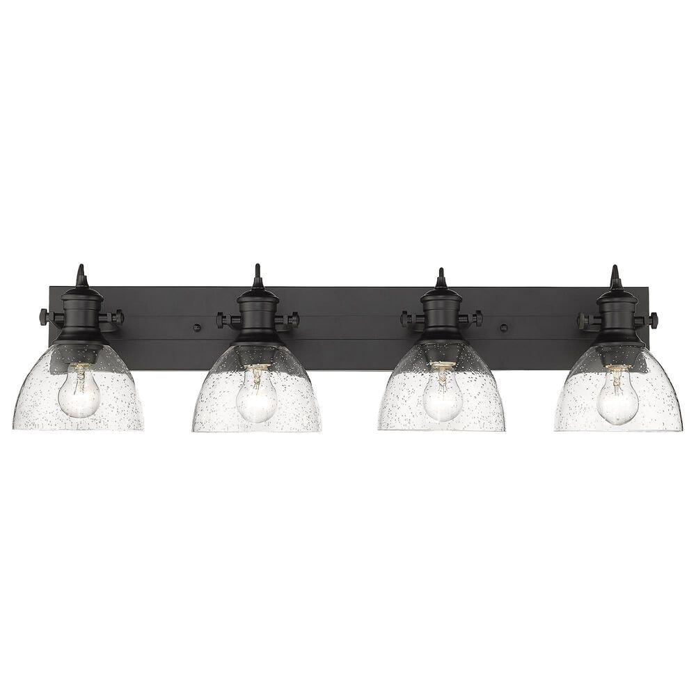 Golden Lighting Hines 4-Light Bath Vanity in Matte Black, , large