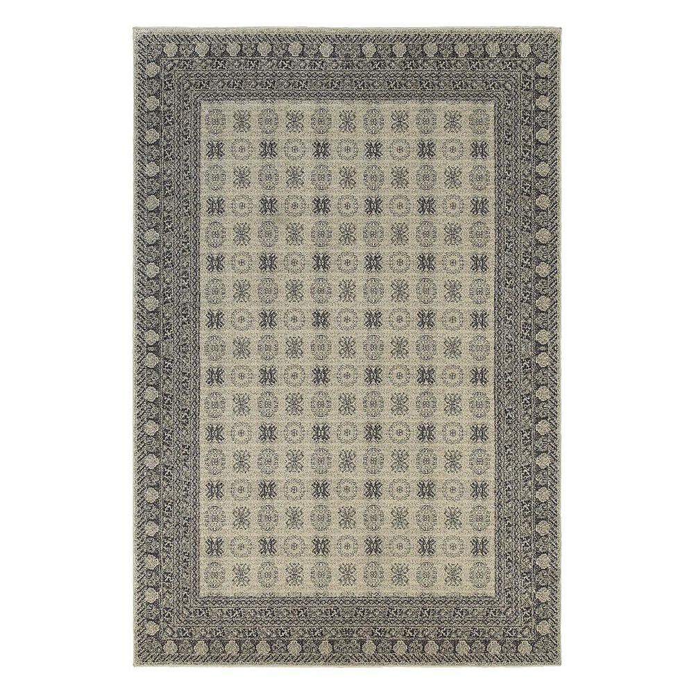 Oriental Weavers Richmond 4440S 6"7" x 9"6" Grey Area Rug, , large