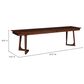 Moe"s Home Collection Godenza Bench in Brown, , large