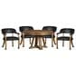 Hawthorne Furniture Game Room 5 Piece Game Table Set in Whiskey, , large