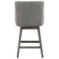 OSP Home Granville Swivel Counter Stool with Charcoal Upholstered in Grey, , large