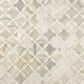 MS International Athena Gold Lola 10" x 10" Marble Mosaic Sheet, , large