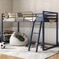 Furniture of America Haven Twin Loft Bed in Blue and Gold, , large