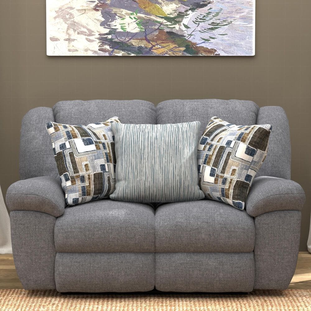 Catnapper Trifecta Power Reclining Rocking Loveseat in Smoke, , large